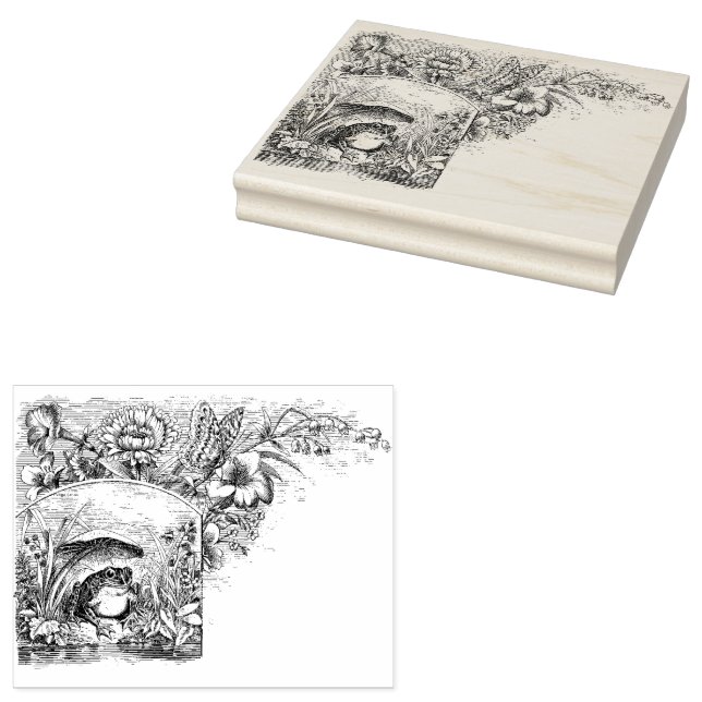 Sello De Caucho Plantilla de mariposa para toad personalizado para (Sellado)