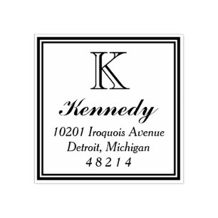 Sello De Caucho Plaza de estado   Dirección de devolución de monog