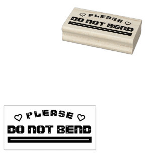 Sello De Caucho por favor NO DOBLAR