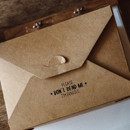 Sello De Caucho Por favor no me doblen, soy frágil, empaquetado