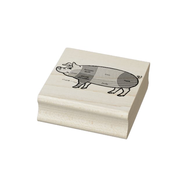 Sello De Caucho Pork Butcher Chart (2) (Sello)