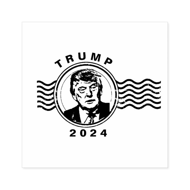 SELLO DE CAUCHO POSTAL DONALD TRUMP PRESIDENTE 2024 (Impresión)