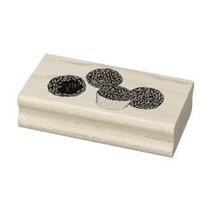 Sello De Caucho Postre de trufas de chocolate brasileño Brigadeiro