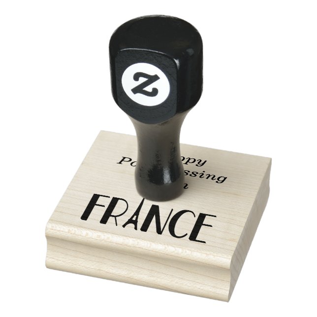 Sello De Caucho Posttravesía feliz de Tampon desde Francia (Sello)