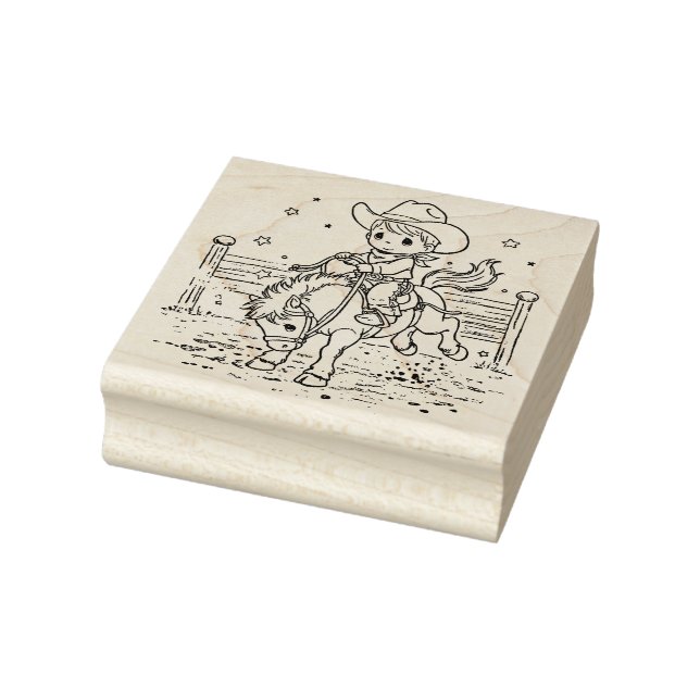 Sello De Caucho Precious Moments Rodeo Rubber Stamp (Sello)