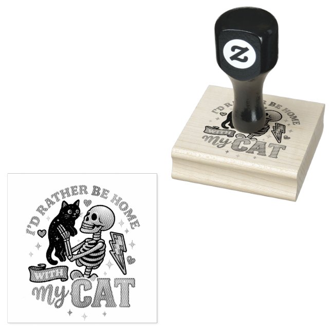 Sello De Caucho Preferiría Estar En Casa... (Sellado)