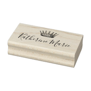 Sello De Caucho Princesa Heredera Real Personalizada