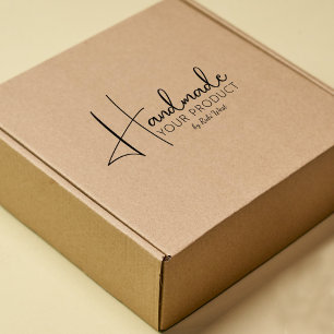 Sello De Caucho Producto minimalista hecho a mano, pequeña empresa