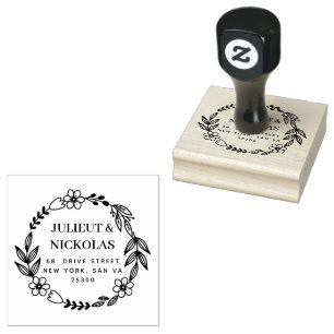 Sello De Caucho Profesional BODAS Escritura Moderna
