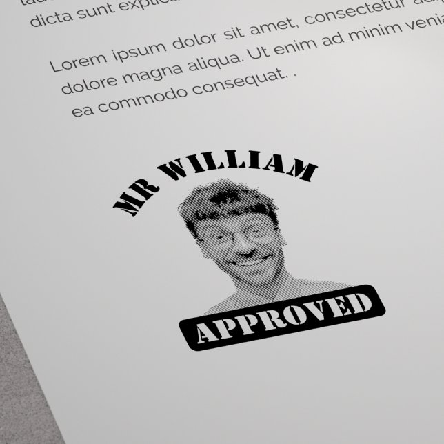 Sello De Caucho Profesor de Cara Funny Personalizado Aprobado (Subido por el creador)