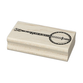 Sello De Caucho Profesor de Música Banjo