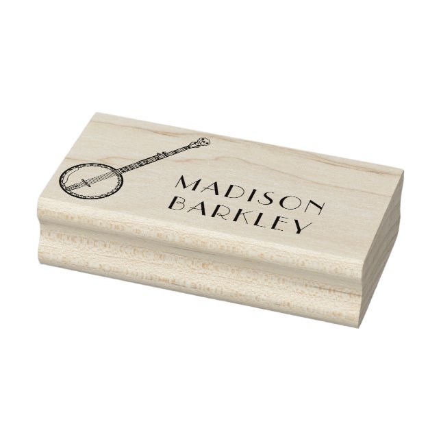 Sello De Caucho Profesor de Música Banjo (Sello)