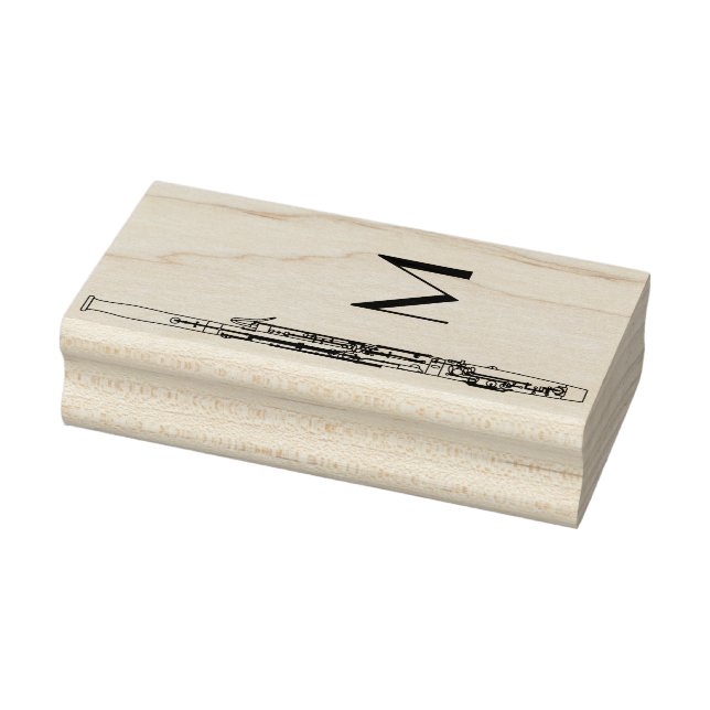 Sello De Caucho Profesor de música de Bassoon (Sello)