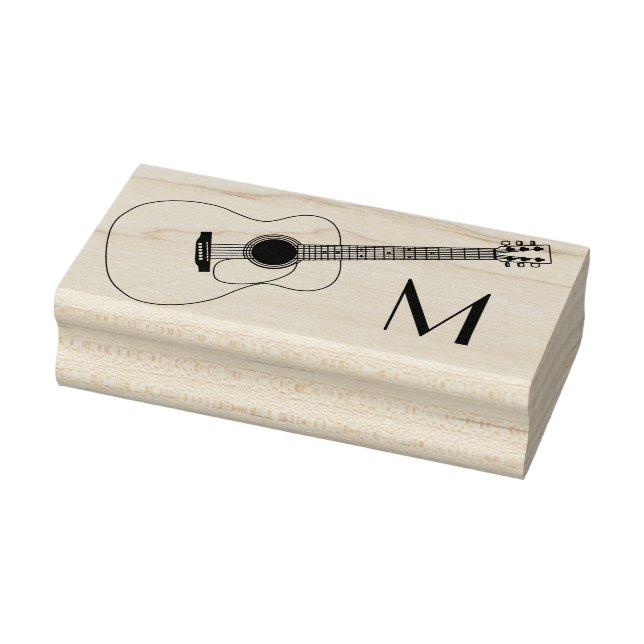 Sello De Caucho Profesora de Música de Guitarra Acústica (Sello)