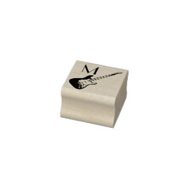 Sello De Caucho Profesora de Música de Guitarra Eléctrica