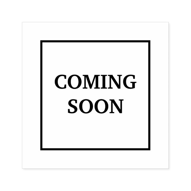 Sello De Caucho Próximamente (Impresión)