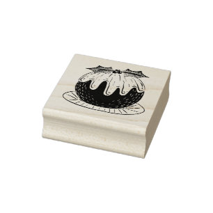 Sello De Caucho Pudín del navidad
