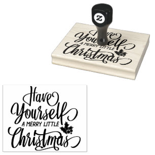 Sello De Caucho Que te den unas vacaciones con Navidades pequeños