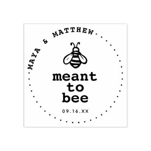 Sello De Caucho Quería Ser Boda De Abeja De Miel