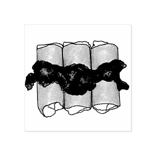 Sello De Caucho Queso de arándano azul Blintz mezcla estampado jud (Impresión)