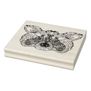 Sello De Caucho Raccoon inspirado