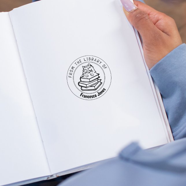 Sello De Caucho Rag Doll Cat, libro de la biblioteca de (Subido por el creador)