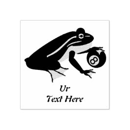 Sello De Caucho Rana capilar y ocho bolas