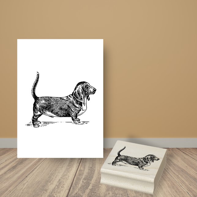 Sello De Caucho Raza de perro de Hound Basset (Subido por el creador)