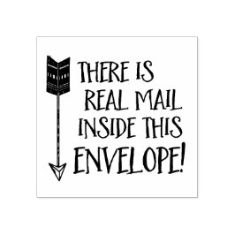 Sello De Caucho Real Mail Inside Envelope Art