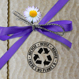 Sello De Caucho Reciclar, no hay planeta B,