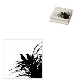 Sello De Caucho Red Meadowlark Silhoutte