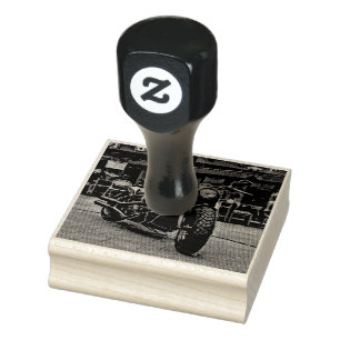 Sello De Caucho regalo de motocicletas retro