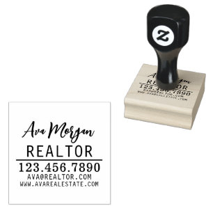 Sello De Caucho Regalo personalizado para agente inmobiliario