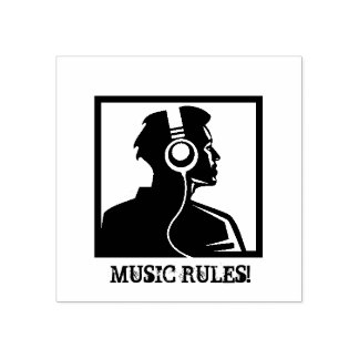 Sello De Caucho Reglas de música