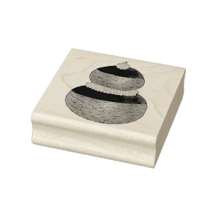 Sello De Caucho Religieuse Choux Pastry Cream Puff Postre