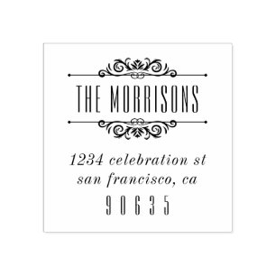 Sello De Caucho Remite de Deco de la tipografía clásica del