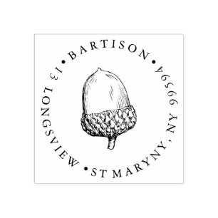 Sello De Caucho REMITE REDONDO de la bellota