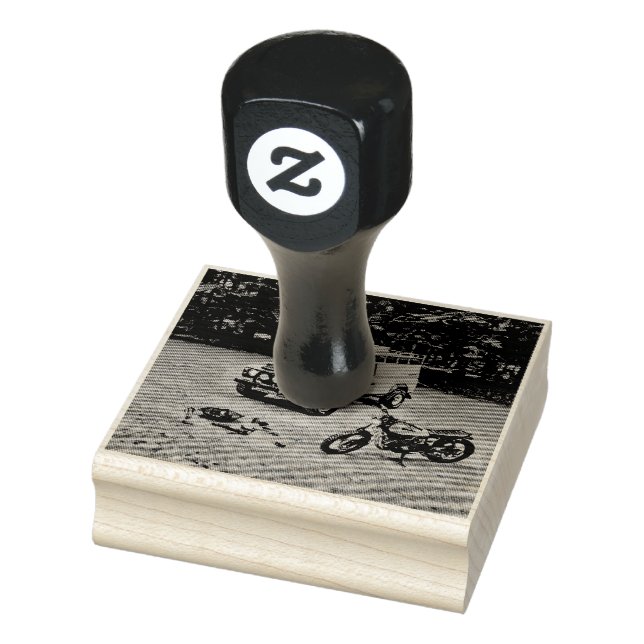 Sello De Caucho Retro motorcycle gift (Sello)