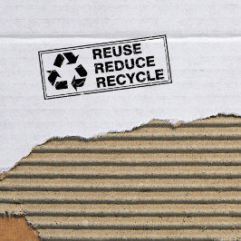Sello De Caucho Reutilizar, reducir, reciclar,