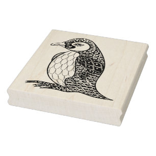 Sello De Caucho Rey artístico Pingüino Zendoodle