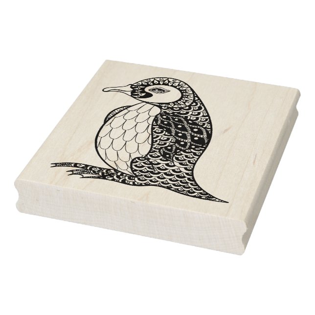 Sello De Caucho Rey artístico Pingüino Zendoodle (Sello)