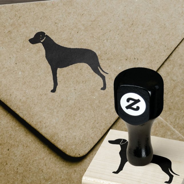 Sello De Caucho Rhodesia Ridgeback Perro Raza Silhouette (Subido por el creador)