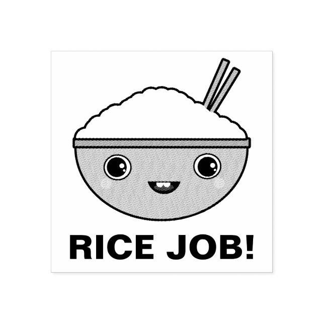 Sello De Caucho Rice Job (Impresión)