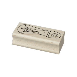 Sello De Caucho Right Footprint of extraterrestrial rubber stamp
