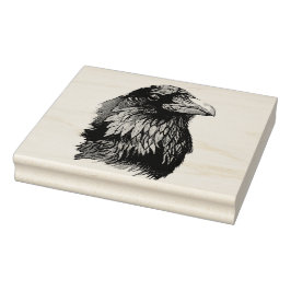 Sello De Caucho Ritratto di corvo