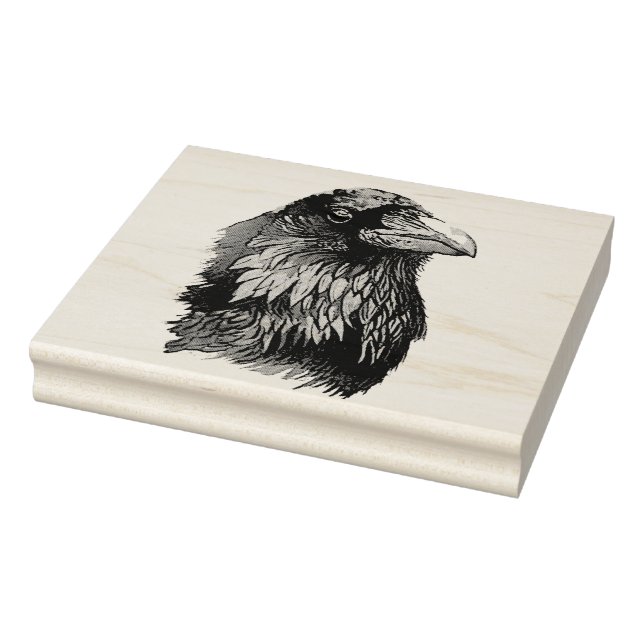 Sello De Caucho Ritratto di corvo (Sello)