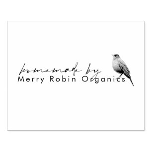 Sello De Caucho Robin Script Homemade by