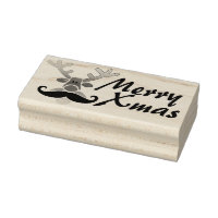 Rojo Nosed Rudolph con Mustache + tu idea