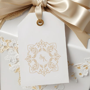 Sello De Caucho Romantic Chic Wedding Ornate Monogram Initials