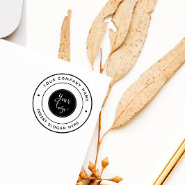 Sello De Caucho Ronda de logotipos de promoción de negocios para p